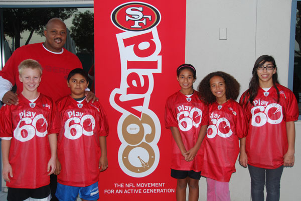 Several Santa Clara Children Honored as 49ers Play 60 Ambassadors