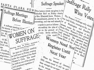 Santa Clara Woman's Club Played Key Role in Getting Vote for Women in 1911