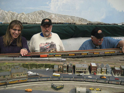 Model Train Show On Track at Historic Santa Clara Caltrain Depot