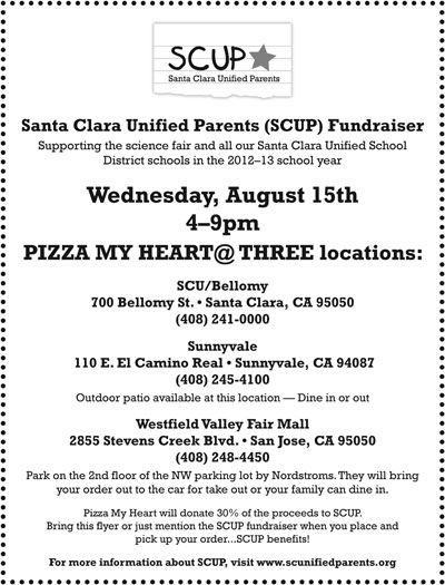 Pizza My Heart to Help Santa Clara Schools
