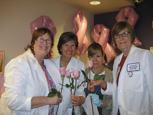Kaiser Permanente Gives Pink Roses to Women Who Have Mammograms
