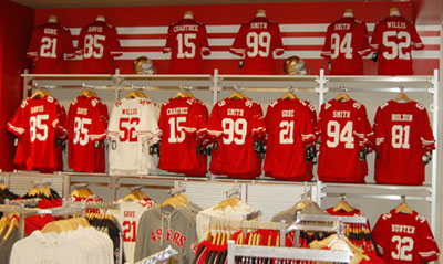 49ers Store Opens at Valley Fair
