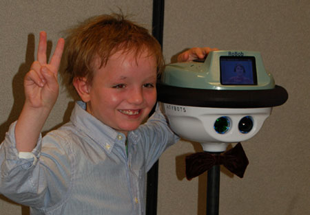 Nine-Year-Old Heart Transplant and Lymphoma Survivor Tours Anybots HQ Before Getting His Own Personal Robot