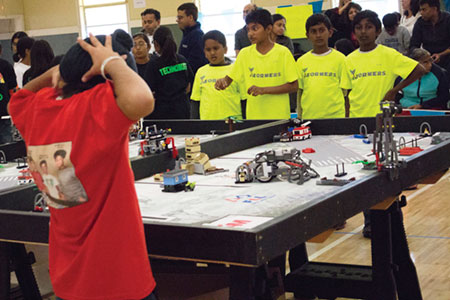 Students Solve Problems at First Lego League Event