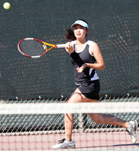 Chargers, Bruins Battle in Girls Tennis