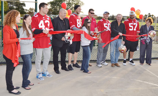 49ers and Optum Complete Outdoor Fitness Center at Don Callejon School