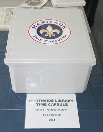 Librarians Seal Time Capsule To Be Opened in the Year 2064