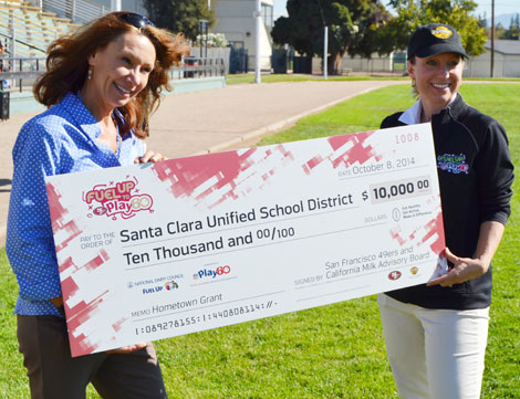 49ers and California Dairy Families Give $10,000 Grant to SCUSD