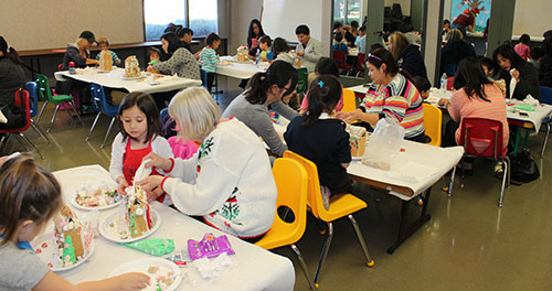 Community Recreation Center Becomes Gingerbread House Construction Site