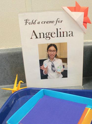 Santa Clara High School Students Fold Cranes for Struggling Senior