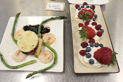 Polenta and Meringues Prepared for Mission College's  First Annual Culinary Competition