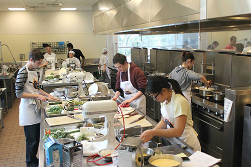 Polenta and Meringues Prepared for Mission College's  First Annual Culinary Competition