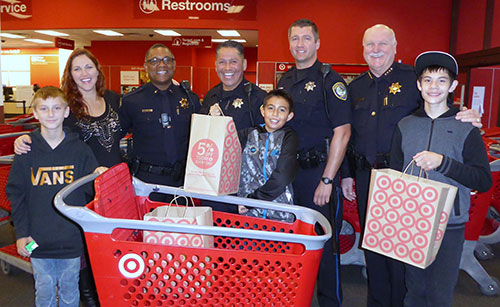 Cops Escort Kids on P.A.L. Holiday Shopping Spree
