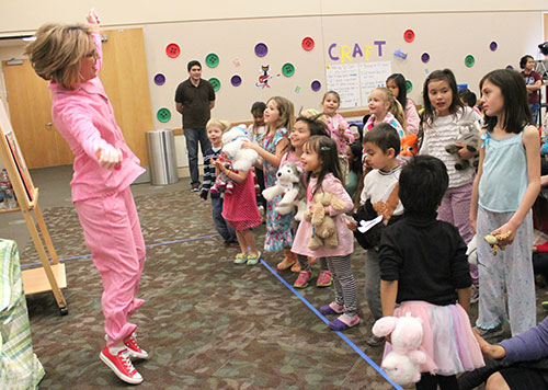 Children Get Cozy at Central Park Library's Pete the Cat Pajama Party