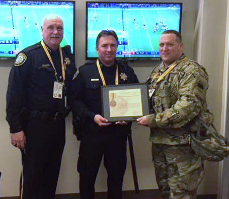 SCPD Capt. Phil Cooke Awarded California Commendation Medal for Coordinating Super Bowl 50 Security