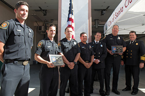 Santa Clara Fire Department's 2016 Service Awards Ceremony Honors Life Saving Heroes