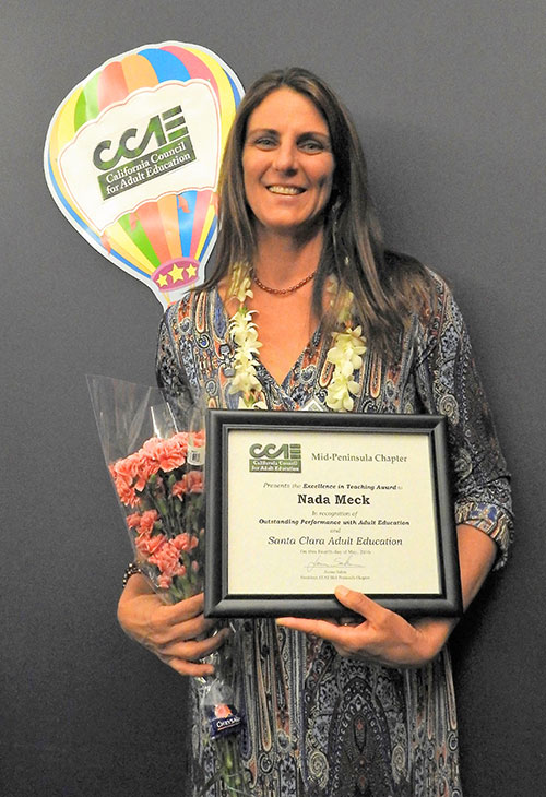 Nada Meck is CCAE's Teacher of the Year