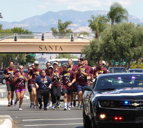 Santa Clara Police Hold High the Flame of Hope for Special Olympics