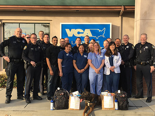 VCA Lawrence Animal Hospital Donates K9 Trauma Kits to SCPD