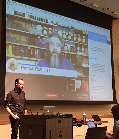 Library Hosts Virtual Chat with New York Times Bestselling Author Patrick Rothfuss