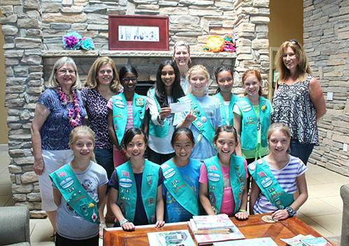 Girl Scout Troop 60028 Donates $1,000 to the JW House