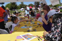 Thousands of families gathered outside the Sunnyvale Community Center on Remington Drive for the annual Hands on the Arts Festival.
