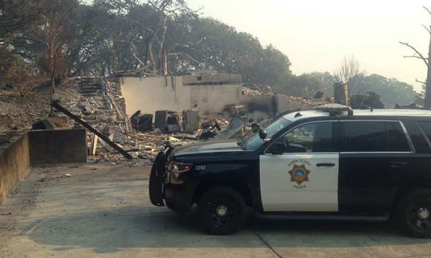 SCPD Assists with Northern Wine Country Wildfires
