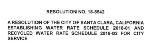 Water Rates For Santa Clara
