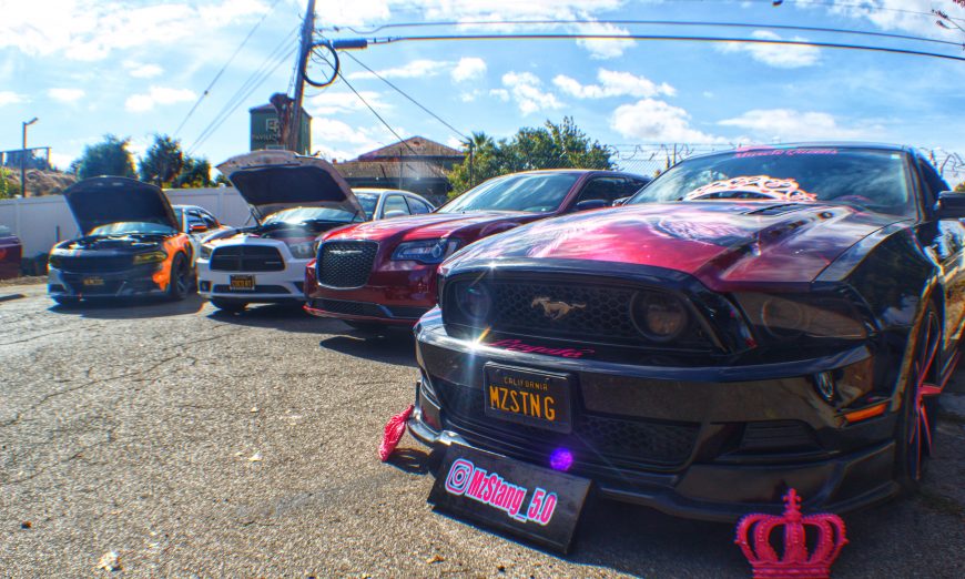The Muscle Queen Car Club Next held a car event to help raise funds for the Door Solutions to Domestic Violence at their headquarters.