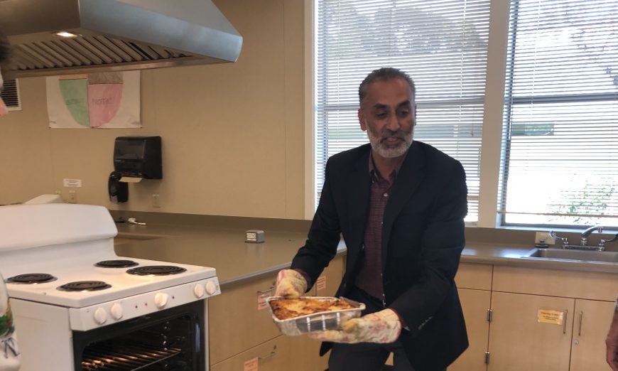 Council Member Raj Chahal and his wife, Daljit Chahal, served up their annual holiday meal to the students and staff in the Independence Network.