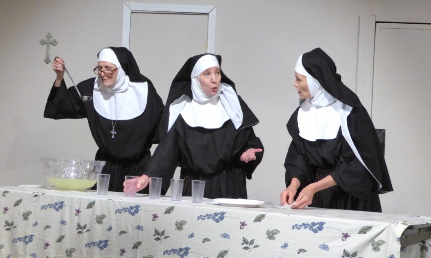 Santa Clara Players and their show "Drinking Habits" was a Valentine's Day treat for locals. The story follows nuns who make wine.