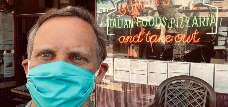 Sunnyvale Mayor Larry Klein spends his lunch supporting a local Sunnyvale restaurant in the time of Coronavirus. He also tries to keep residents informed.