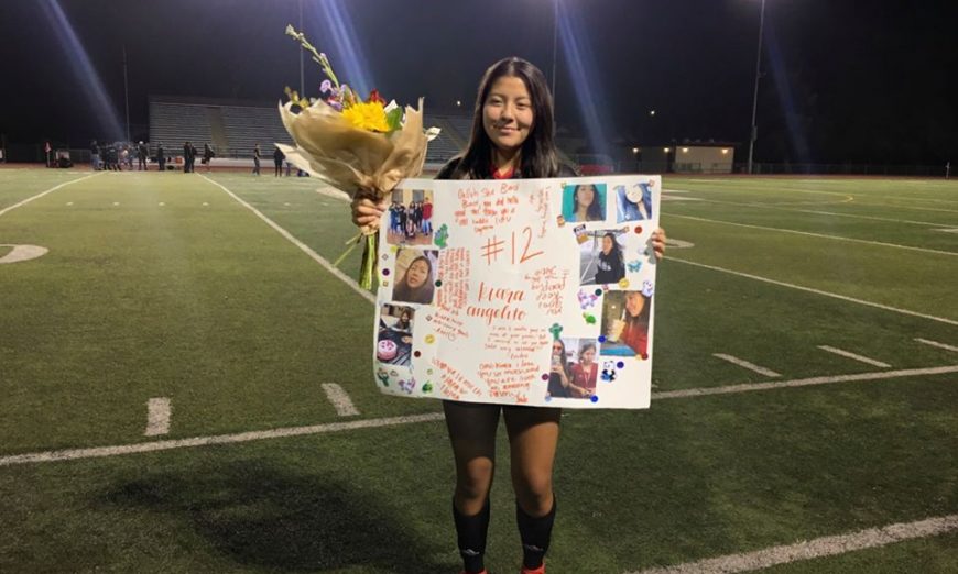 Fremont High School Senior Kiara Angelito reflects on her high school soccer career. She will not play a high school soccer game again.