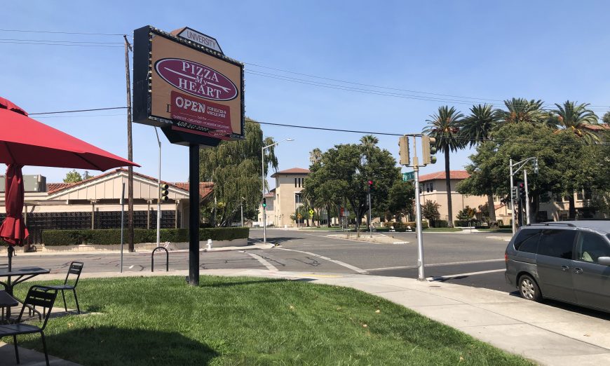 Businesses that relied on Santa Clara University student's business are now feeling the pain as students aren't returning to campus. The Hut, Pizza My Heart.