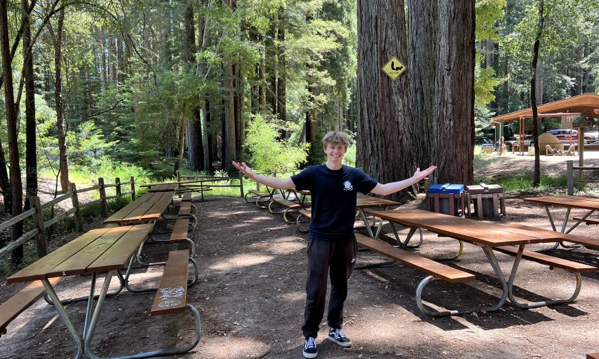 Santa Clara High School's Nick Morris achieved the rank of Eagle Scout after completing a project to build benches at the YMCA's Camp Campbell.