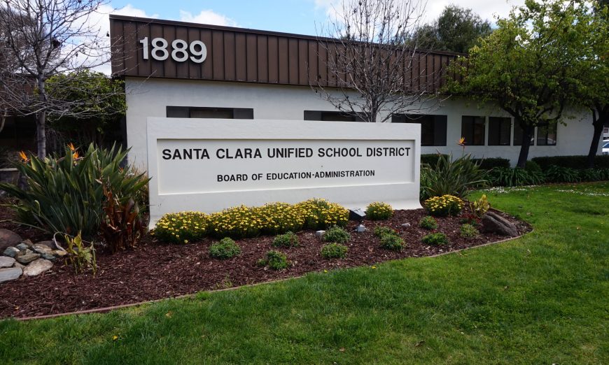 Parents came to the Santa Clara Unified Board to share concerns regarding Kathryn Hughes Elementary School Principal Louis Barocio.